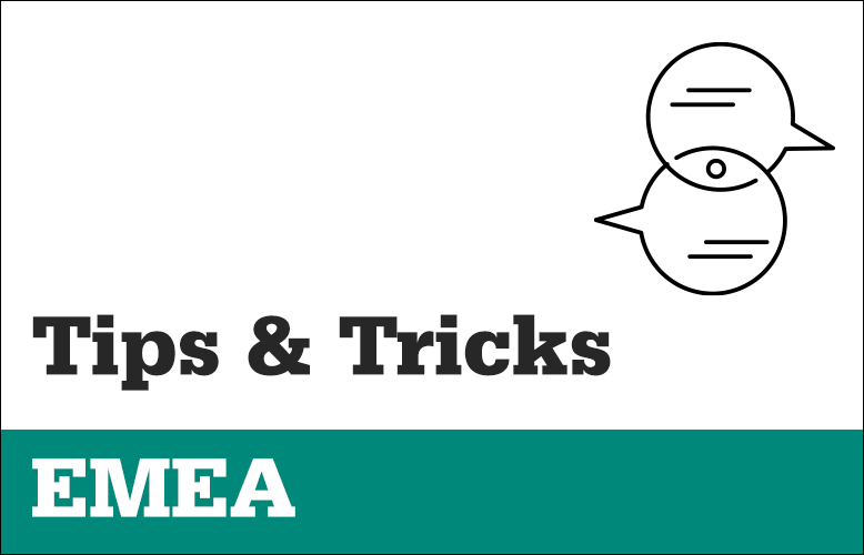 Tips and Tricks - EMEA graphic